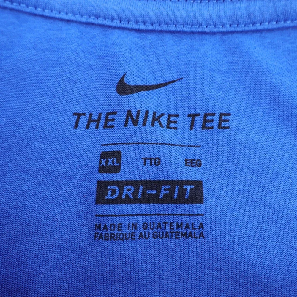 Nike Dri-FIT Short Sleeve Performance‎ T-Shirt Blue Mens XXL